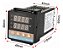 Kit Controlador Temperatura REX-C100 PID Completo com SSR 40DA Termopar Tipo K Dissipador Bivolt - Imagem 2