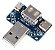 Adaptador Usb 4 Em 1 - Usb Tipo C, Microusb, Usb Fêmea E Dip Azul - Imagem 2
