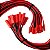 Kit Par Cabo Com Conector Jst Pinos Macho - Fêmea 2 Pinos Vermelho - Imagem 3
