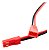 Kit Par Cabo Com Conector Jst Pinos Macho - Fêmea 2 Pinos Vermelho - Imagem 4