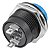 Kit 10 Chaves Push Button R13-507 Botão Start Azul Bujão 16mm Interruptor - Imagem 4