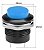 Kit 10 Chaves Push Button R13-507 Botão Start Azul Bujão 16mm Interruptor - Imagem 2