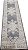 TAPETE ANTIQUE CLASSIC 0,80 X 3,00 DES 01 CINZA - Imagem 1
