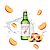 Soju Chum Churum Sabor Pessego 360ml - Imagem 2