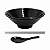 Kit Utensílios Para Lamen 3 Itens Tigela Hashi Colher - Imagem 1