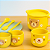 Kit Tigela Alimentação Ursinho Amarelo Com Hashi Criança - Imagem 3