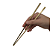 Hashi Jeotgarak Fino Dourado - Imagem 3