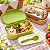 Lunch Box Rabbit Retangular P – 01 Unidade Verde ou Marrom - Imagem 3