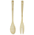 Colher E Garfo Bambu 29cm - Imagem 1