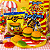 Bala de Goma BurGoma Kids Zone Mini Hambúrguer 9g 1 Unidade - Imagem 3