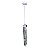 Pendente Cristal Bolhas Empire Tubinho Quadrado 30cm 5w - Imagem 1