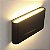 Arandela Office Slim Preta 12w IP54 - Imagem 1