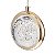 Pendente Led Cristal Bolhas Saturno Esfera Dourado 5W - Imagem 2