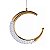 Pendente Cristal Meia Lua 5w Rose Gold - Imagem 2