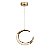 Pendente Cristal Meia Lua 5w Rose Gold - Imagem 1