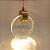 Pendente Cristal Bolhas Disco 5W Dourado - Imagem 2