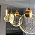 Pendente Cristal Bolhas Disco 5W Dourado - Imagem 4