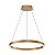 Pendente Led Anel 40cm Moderno 25w Dourado fosco - Imagem 1