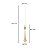 Pendente Dourado Gota Vidro Cristal Led 5w Dourado - Imagem 4