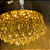 Pendente Led Cristal Cascata 10w Dourado - Imagem 4