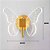 Arandela De Parede Borboleta Dourada Led 5W Moderna - Imagem 5