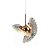 Pendente Harry Cristal Disco Voador Dourado 5W - Imagem 1