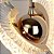 Pendente Harry Cristal Disco Voador Dourado 5W - Imagem 6