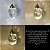 Pendente Led Cristal Diamante 5w Dourado - Imagem 6