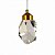 Pendente Led Cristal Diamante 5w Dourado - Imagem 1