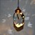 Pendente Led Cristal Diamante 5w Dourado - Imagem 2