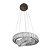 Lustre Pendente Cristal Led 2 Anéis 45W - Imagem 1