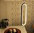 Pendente Led Moderno Oval Minimalista Preto Fosco 13w Luz Quente 3000k Bivolt - Imagem 1
