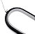 Pendente Led Moderno Oval Minimalista Preto Fosco 13w Luz Quente 3000k Bivolt - Imagem 6