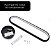 Pendente Led Moderno Oval Minimalista Preto Fosco 13w Luz Quente 3000k Bivolt - Imagem 5