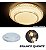 Plafon Shine 39cm Cristal Led Redondo Duplo Sobrepor 24w Bivolt MultiCores - Imagem 5