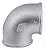 Cotovelo 2.1/2" x 90º  F/F - Galvanizado - Imagem 1