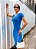 Vestido Midi Canelado Gola V com Manga - Imagem 2