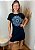 Vestido Em Malha Preto Mandala Olho Grego Azul Pedraria - Imagem 1