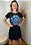 Vestido Em Malha Preto Mandala Olho Grego Azul Pedraria - Imagem 7