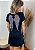 Vestido Em Malha Preto Asa de Anjo Prateada Pedraria HE - Imagem 9
