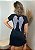 Vestido Em Malha Preto Asa de Anjo Prateada Pedraria HE - Imagem 7