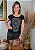 T-shirt Feminina Preta Caveira Mexicana Pedraria - Imagem 2