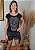 T-shirt Feminina Preta Caveira Mexicana Pedraria - Imagem 4