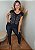 T-shirt Feminina Preta Borboleta Colors Pedraria - Imagem 3