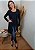Conjunto Cardigan e Regata Lisa Preta Asa de Anjo Rose Gold Pedraia - Imagem 9