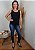 Conjunto Cardigan e Regata Lisa Preta Asa de Anjo Rose Gold Pedraia - Imagem 10