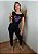 Cropped Feminino Preto Coração Roxo Pedraria - Imagem 5