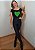 Cropped Feminino Preto Coração Verde Pedraria - Imagem 3