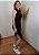 Vestido Midi Canelado Gola Boba Regata Forrado Preto - Imagem 3