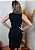 Vestido Midi Canelado Gola Boba Regata Forrado Preto - Imagem 6